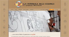 Desktop Screenshot of lafabbricadellaceramica.it