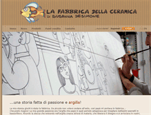 Tablet Screenshot of lafabbricadellaceramica.it